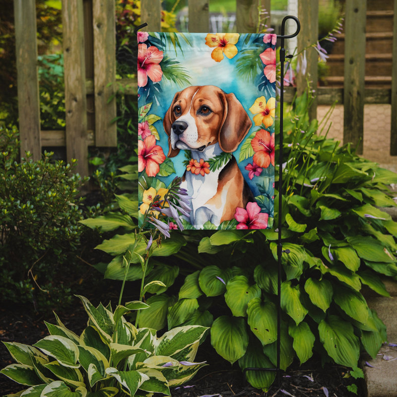 Drapeau de jardin en polyester double face H 15,5 po x l 11,25 po