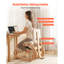 Fauteuil ergonomique à genoux, fauteuil de genou en posture en bois avec coussins en mousse épais réglables, dossier et structure en bois, hauteur réglable, soulagement pour les douleurs au cou ou au dos pour la maison, le bureau ou la méditation