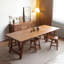 Table de salle à manger en bois massif Minimalist: plateau très long et base simple-1148771203