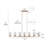 7- Light Dimmable Linear Gold Kitchen Island Pendant Light