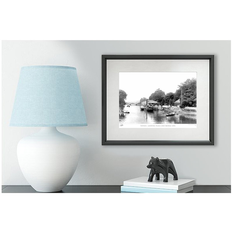 Totnes, Landing Place And Bridge 1896 by Francis Frith - Single Picture Frame Print, 60cm H x 80cm W x 2.3cm D