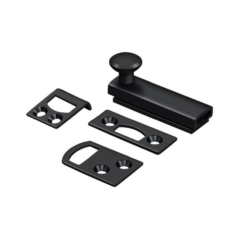 Boulon de surface 2 po Deltana 2SBCS19, vis dissimulée, HD en peinture noire, Peinture noire