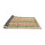 Tapis de zone ivoire/vert léger contemporain-1615492771