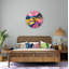 Horloge murale en verre trempé rose-507770286-507770284