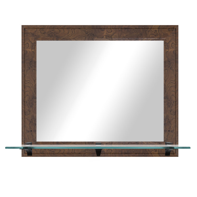 Miroir mural Tameika, Tableau de bord noueux