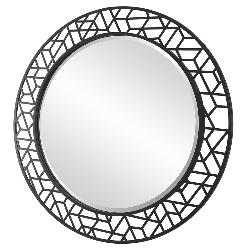 Darth Metal Round Wall Mirror