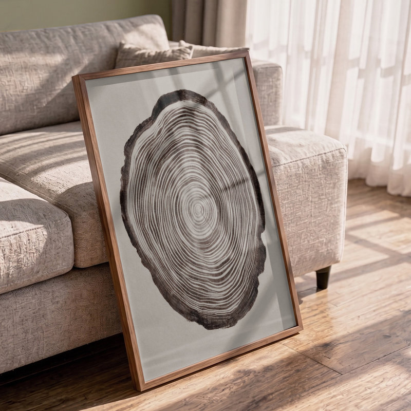 Silentarchive by Other Artist, 16 × 24, Framed Print, Tan