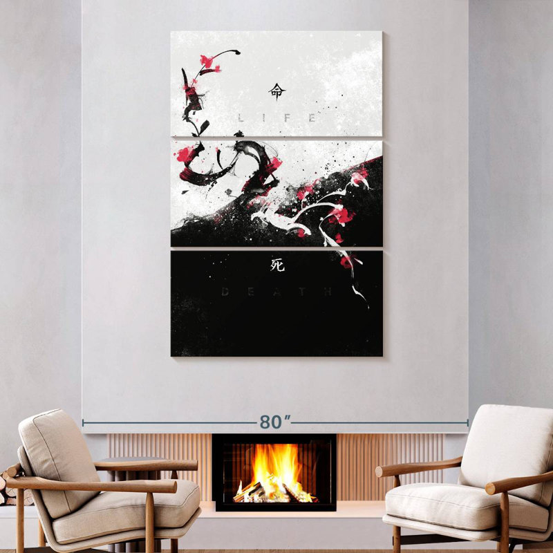 Kerrick Life Vs Death, 74" H x 48" W