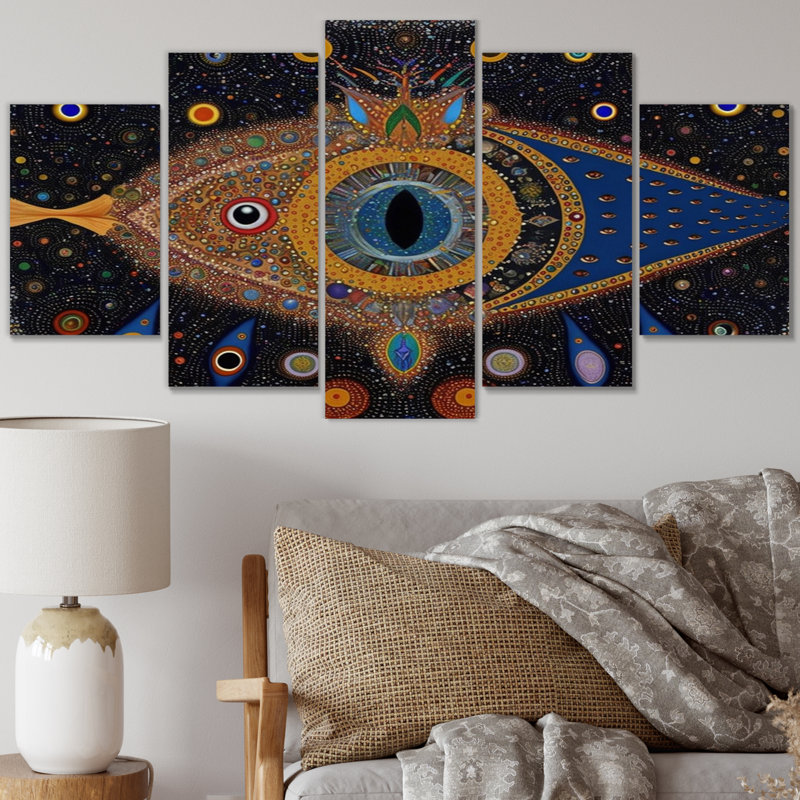 Vada - art mural moderne sur toile - 5 panneaux