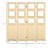 4 Panel Room Divider