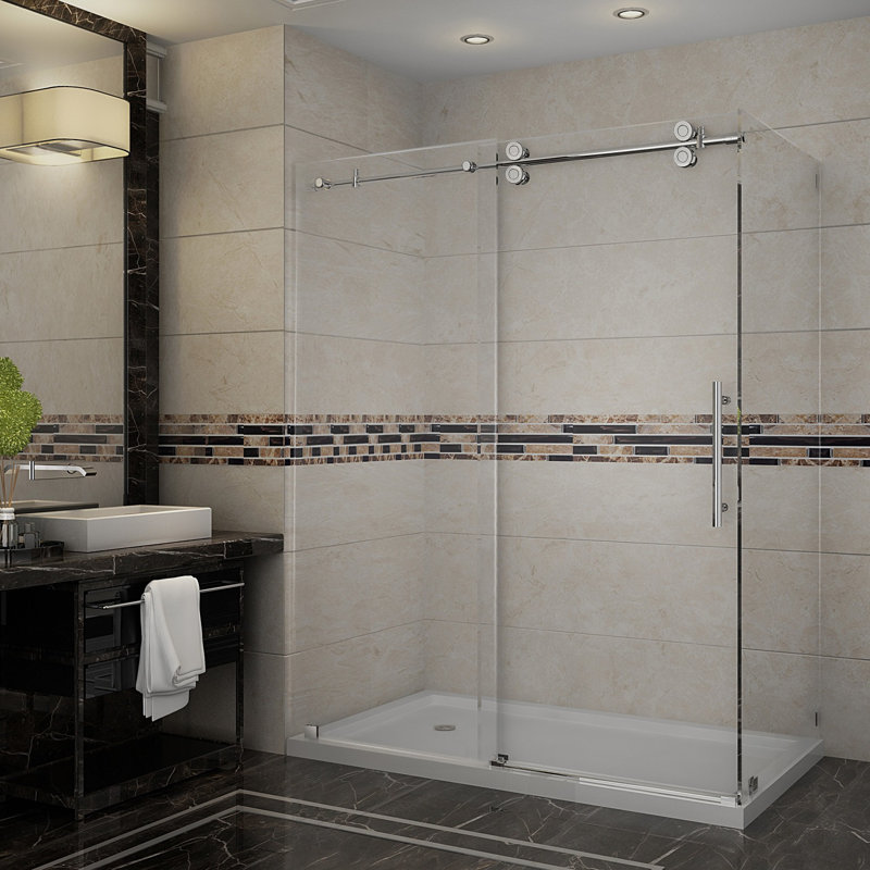 Langham 60" x 77.5" Rectangle Sliding Shower enclosure
