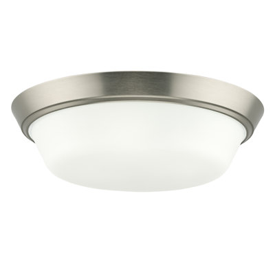 Edessa Flush Mount with Satin Etched Glass