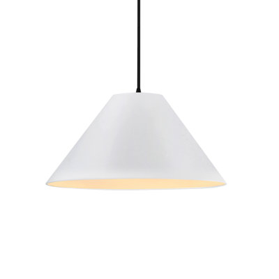 Radiance - Luminaire suspendu 1 lumière Avola - Bisque - Bronze foncé - l 15 po x H 7,25 po - ampoule remplaçable - cordon noir