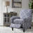 Kirby Blue y Upholstered Manual Standard Push Back Recliner with Rolled Arms-108741050