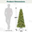 Arbre de Noël mince avec épinette pré-éclairé-112575475