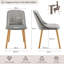 Velvet Dining Chairs With Wooden Legs Set Of 4-206183660-219420474