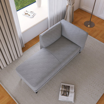 65" Mid-Century Modern Linen Fabric Leisure Sofa