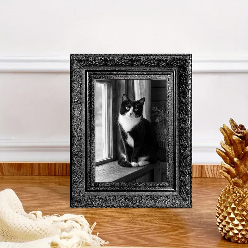 Cadre photo 5 pièces x 7 po 1PC noir pour cadeaux de maison neuve, Black, 1, 5" W x 7" H