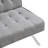 Grey Futon Bed, Wood Frame For Long-Term Use, Stainless Leg Support Multifunctional & Construction, 59.35 Lb Weight-396037422