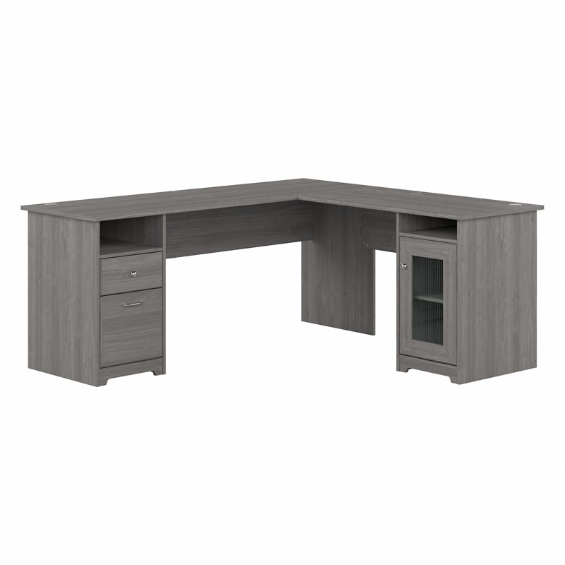 Paelynn 72'' Desk, 30" H x 71.69" W x 68.5" D, Gray