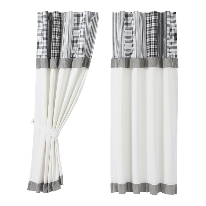 Sawyer Mill 100% Cotton Room Darkening Curtain Panel Pair, 36" W x 63" L