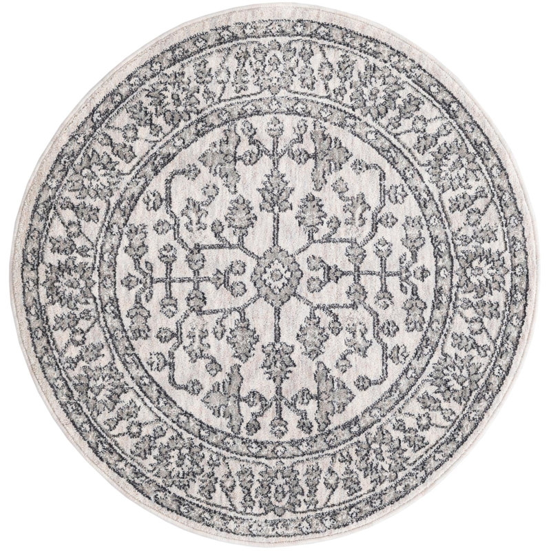 Policarpio Oriental Indoor Rug, Round 7'