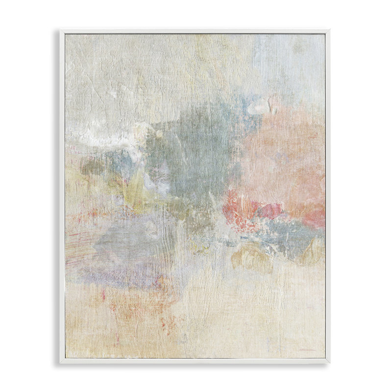 «Soft Ombre Abstraction», art de la giclée encadrée par Suzanne Nicoll, Estampe numérique encadrée blanc bord de mer