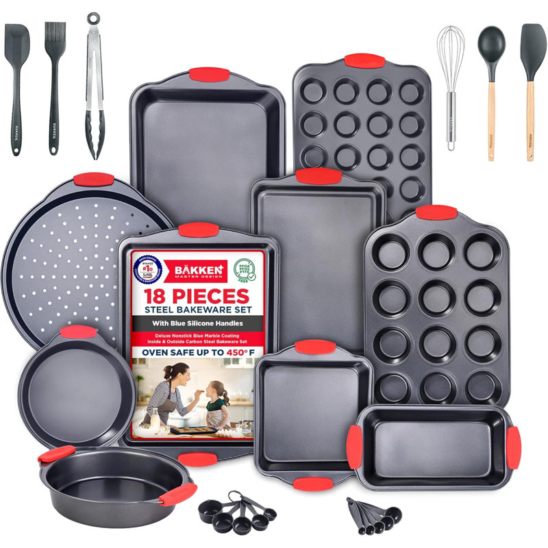 Ensemble de plaques de cuisson antiadhésives Bakken Kitchen