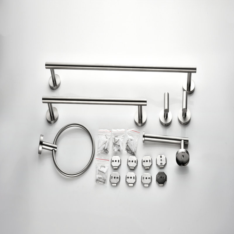 Towel Rack, Brushed Nickel
