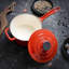 Living And Home 2L Cast Iron Round Dutch Oven