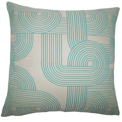 Cotton Blend Geometric Sham Set