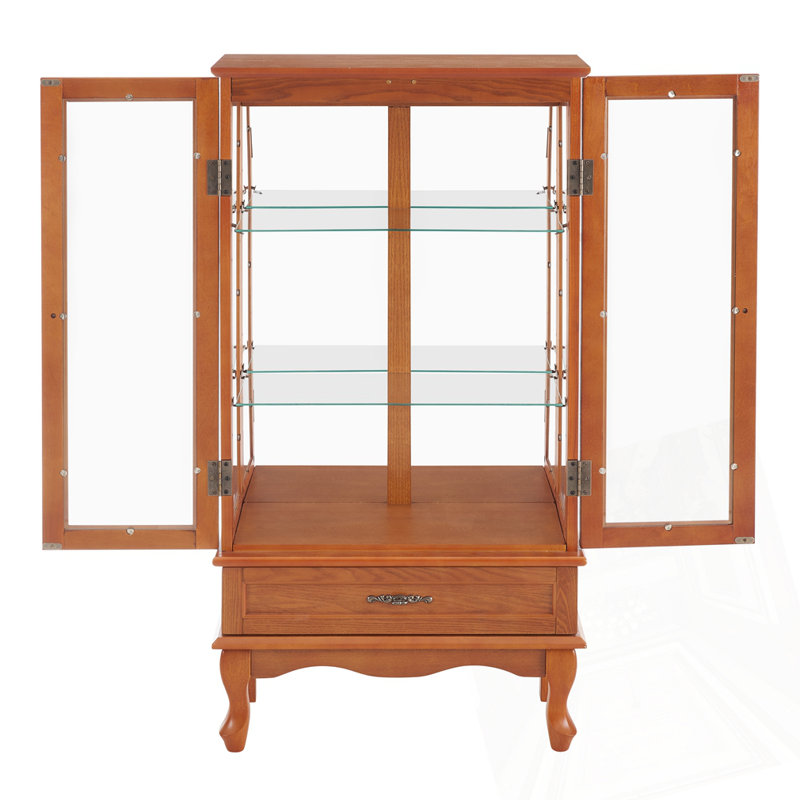 4 Tier Glass Display Cabinet