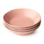 Bols à soupe 40 oz Desert Rose - Ensemble de 4 grands bols en grès avec glacis rose lustré - Vaisselle durable pour soupe, pâtes, salades, chili, ramen, ragoûts et repas de tous les jours