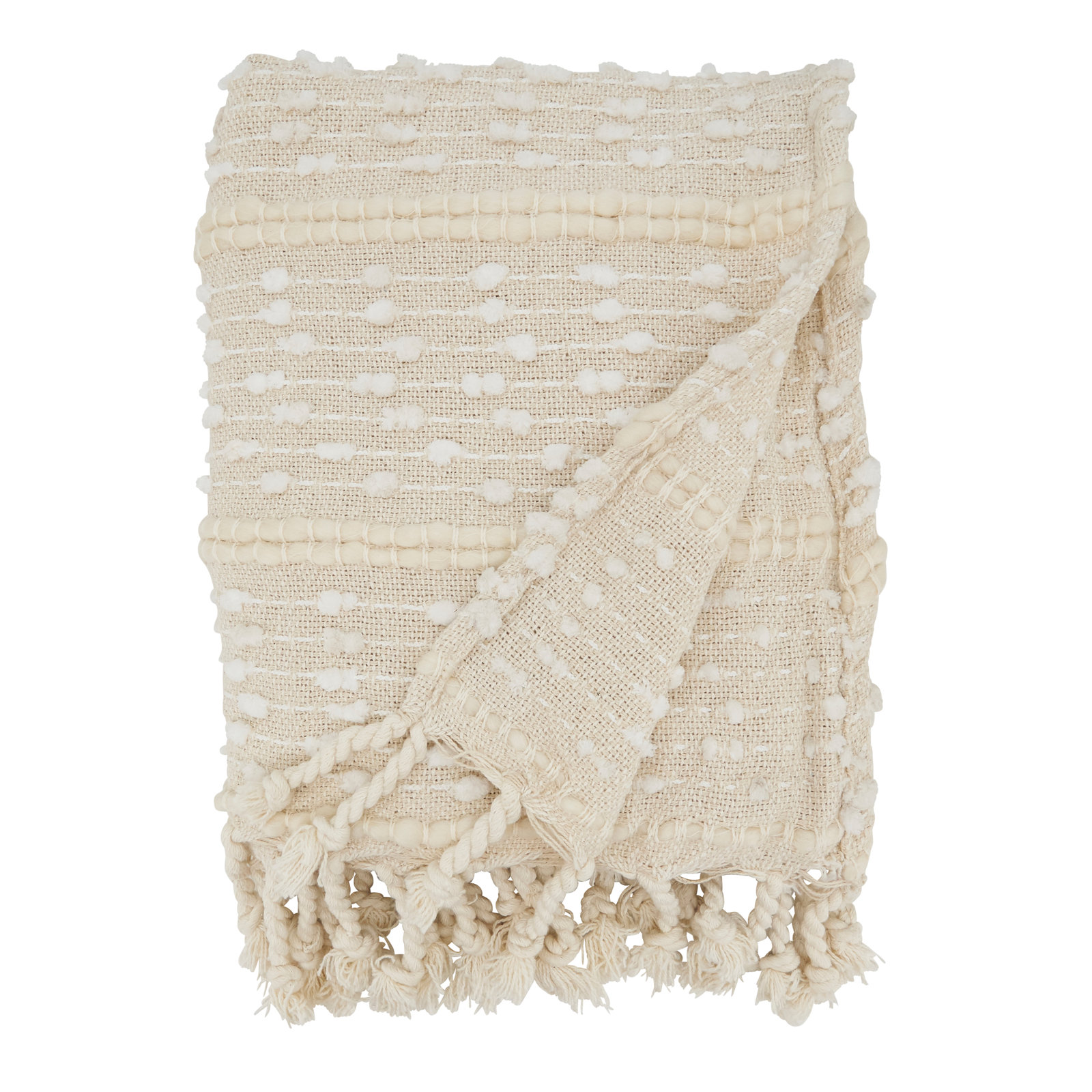 Matra Throw Blanket, Ivory