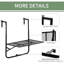 Achel Rectangular Metal Folding Outdoor Balcony Table , 60cm cm W 60cm cm D