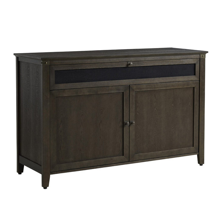 The Claymont Motorized Smart TV Lift Cabinet for 65 Inch Flat Screen TVs, Smoke Gray