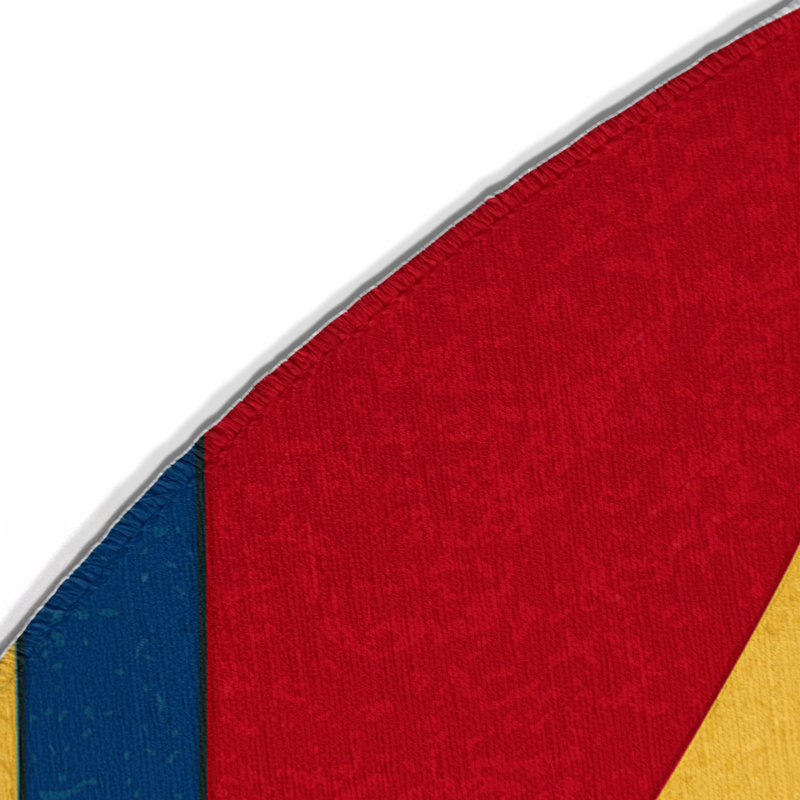 Snazzy Flex Indoor And Outdoor Area Rug, Round 5'