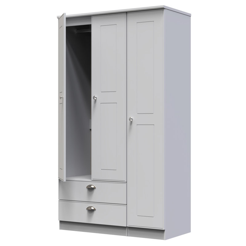 Conners Manufactured Wood Wardrobe, Grey Matt