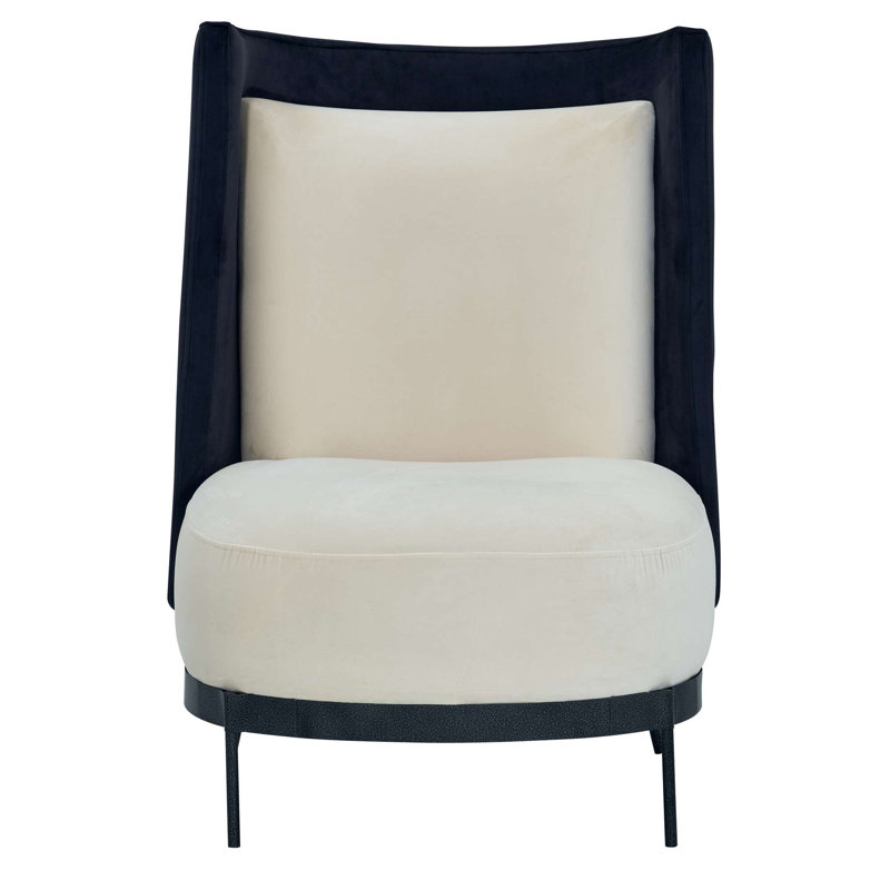 Caskey Velvet Slipper Chair