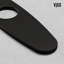 10 in. Kitchen Sink Faucet Hole Cover Deck Plate For 1 or 3 Hole in Matte Black-17629159