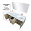 Ensemble de miroir de meuble-lavabo double 60 po x P 20 po Lancy-113288963