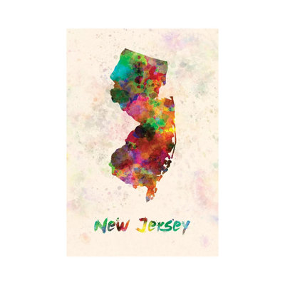 New Jersey 1 Piece Wrapped Canvas Painting