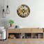 Horloge murale abeille en verre coloré, horloge murale 24 po