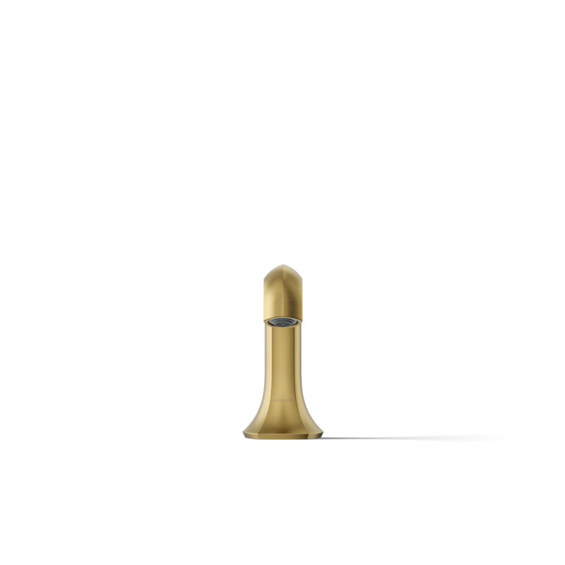 Occasion Deck-Mount Bath Spout With Straight Design, Vibrant Brushed Moderne Brass