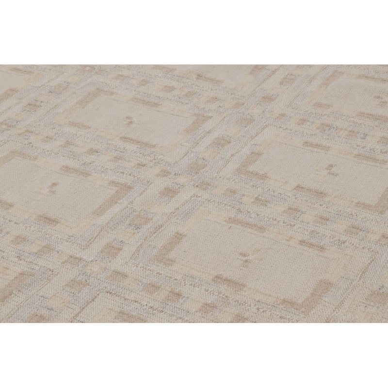 Rug & Kilim’S Scandinavian-Inspired Rug In Beige With Geometric Grid