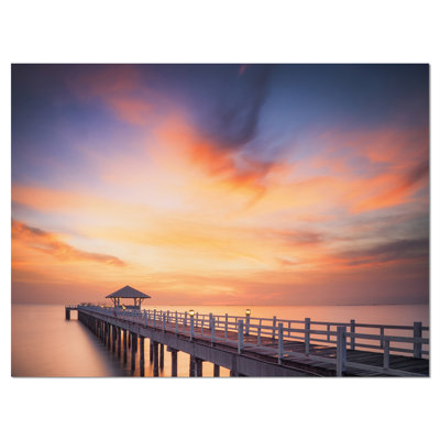 « infinite bridge », reproduction de photo sur toile tendue "cloud sea bridge"