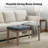 Lux Home Upholstered Bench - French Contemporary Designer Style, Rubber Wood Frame & Premium Linen | Foot Of Bed, Living Room Accent Or Entryway Seat (Grey, 31-1/2"W)-1161574122-1161574127