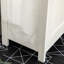 Console de lavabo de salle de bain blanc antique, sur pied, sous le lavabo, tablette réglable, coffre à double porte, capacité de la tablette
