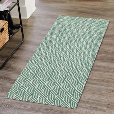 Traetyn Flatweave Wool Geometric Indoor Rug