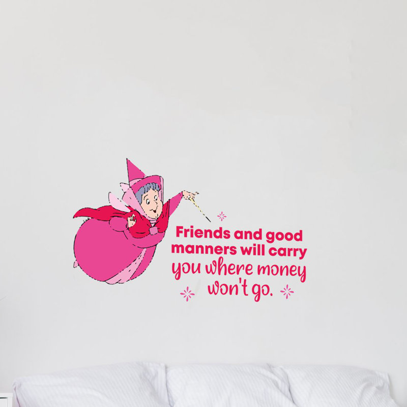 Décalcomanie murale en vinyle Fairy Godmother Friends, H 8 po x l 10 po